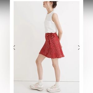 Madewell Wrap Mini Skirt in Bandana Flower